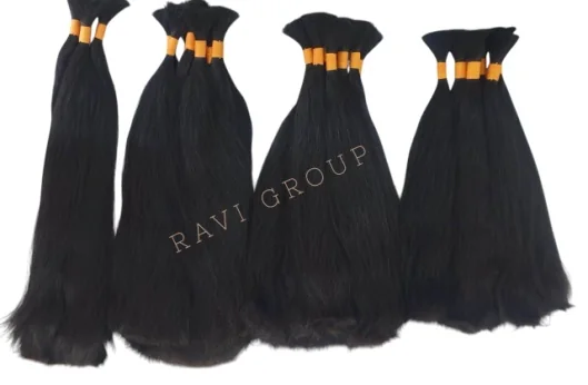 Virgin Remy double drawn bulk by Ravi Group