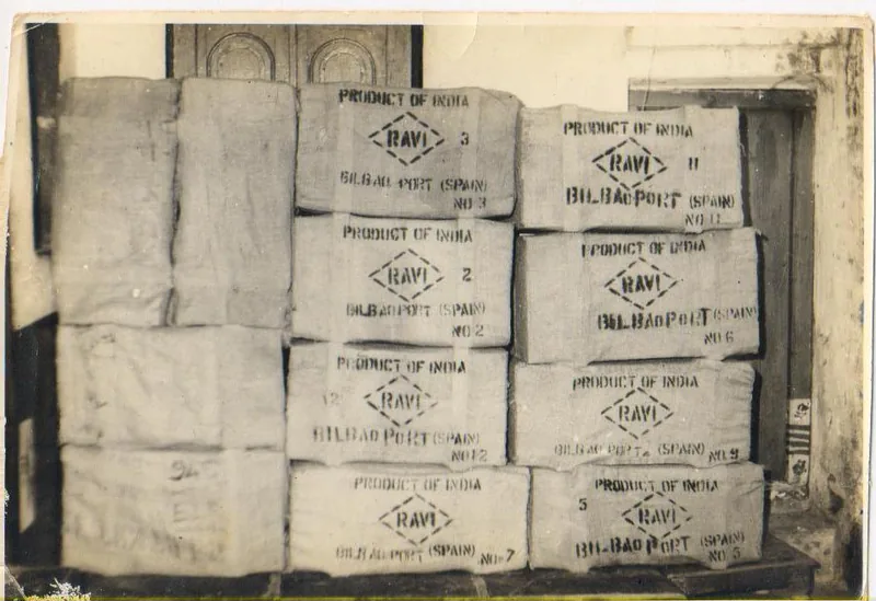 Export cartons stamped Product of India