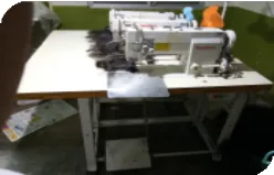 Industrial sewing machines used for weft and wig making